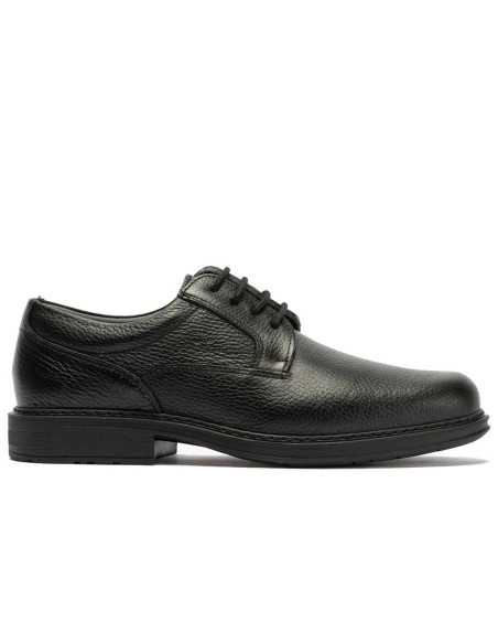 JucaZapatos - Pitillos 122 - NEGRO - Zapato Blucher Hombre Piel Bombeada Negro