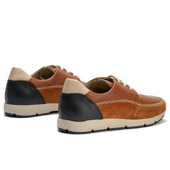 JucaZapatos - Pitillos 40121 - CUERO - Blucher bordón hombre en piel con cordones CUERO