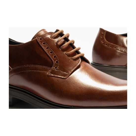JucaZapatos - Pitillos 40240 - CUERO - Blucher en Napa hombre con cordones color cuero