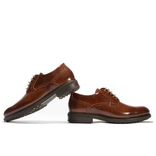 JucaZapatos - Pitillos 40240 - CUERO - Blucher en Napa hombre con cordones color cuero