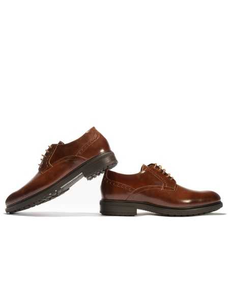 JucaZapatos - Pitillos 40240 - CUERO - Blucher en Napa hombre con cordones color cuero