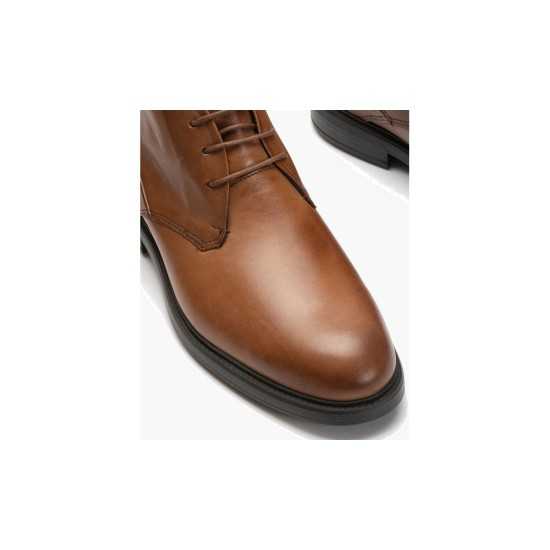 JucaZapatos - Pitillos 40241 - CUERO - Botín Safari en Napa hombre con cordones color cuero