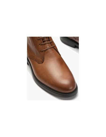 JucaZapatos - Pitillos 40241 - CUERO - Botín Safari en Napa hombre con cordones color cuero
