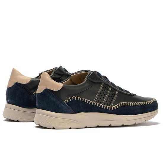 JucaZapatos - Pitillos 40323 - MARINO - Deportivo para hombre con cordones elásticos Marino