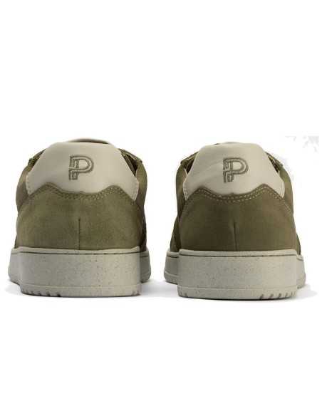 JucaZapatos - Pitillos 40330 - OLIVA - Deportivo para hombre en piel serraje y piel napa Oliva