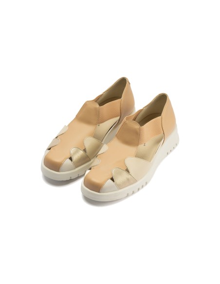 JucaZapatos - Pitillos 20306 - TAUPE - Sandalia cangrejera con elásticos Taupe