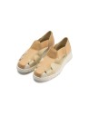 JucaZapatos - Pitillos 20306 - TAUPE - Sandalia cangrejera con elásticos Taupe