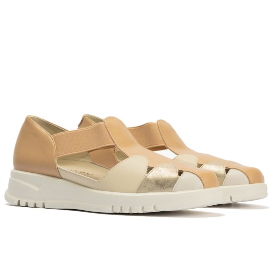 JucaZapatos - Pitillos 20306 - TAUPE - Sandalia cangrejera con elásticos Taupe