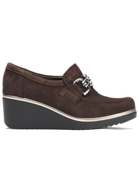 JucaZapatos - Pitillos 20530 - MARRON - Abotinado en Ante con Adorno Marrón