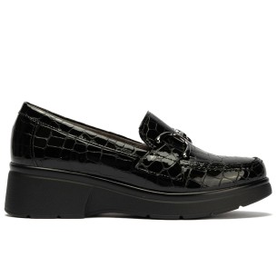 JucaZapatos - Pitillos 10500 - ORO - Mocasin talon abierto mujer con hebilla en piel laminado ORO