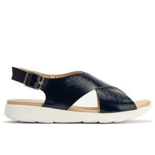 JucaZapatos - Pitillos 11043 - NEGRO - Sandalia cuña con velcros en piel fantasía y piel napa negro