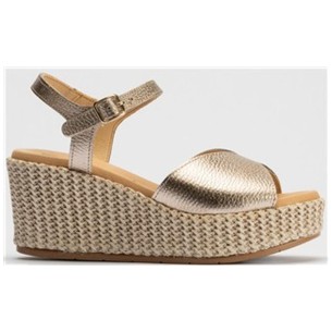 JucaZapatos - Pitillos 11043 - MARINO - Sandalia cuña con velcros en piel fantasía y piel napa Marino