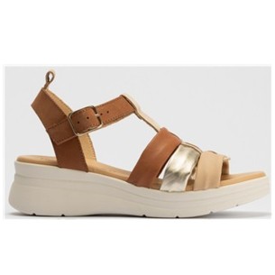 JucaZapatos - Pitillos 11312 - PLATA - Sandalia estilo valenciana con cuña alta y pulseras estilo mercedes Plata