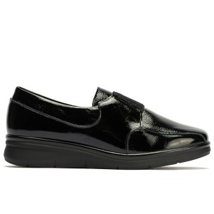 JucaZapatos - Pitillos 11672 - NEGRO - Mercedes en napa con maxi hebilla y ojetes Negro