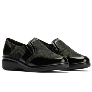 JucaZapatos - Pitillos 11672 - NEGRO - Mercedes en napa con maxi hebilla y ojetes Negro 2