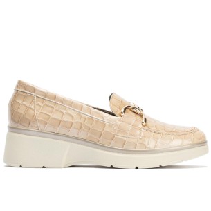 JucaZapatos - Pitillos 11554 - BURDEOS - Mocasín antifaz combinado charol con tejido Burdeos