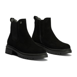 JucaZapatos - Pitillos 20526 - NEGRO - Botín en napa con grano con detalle hebilla lateral Negro 2