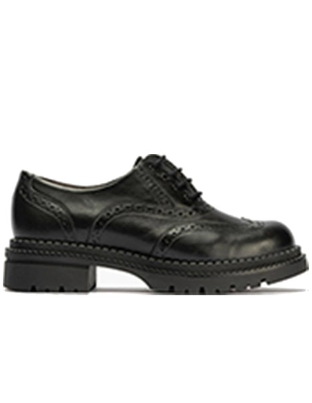 JucaZapatos - Pitillos 10804 - MARINO - Ingles en Napa con cordones de mujer color marino