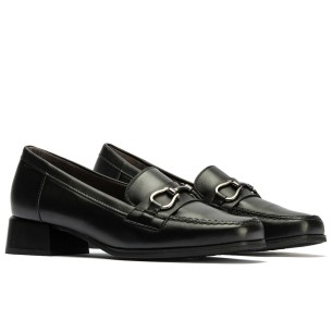 JucaZapatos - Pitillos 11554 - MARRON - Mocasín antifaz combinado charol con tejido Marrón 2