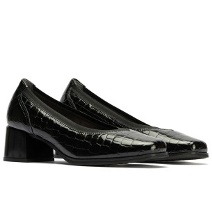 JucaZapatos - Pitillos 11533 - NEGRO - Salón invertido serpiente charol Negro 2
