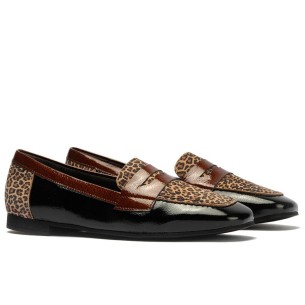 JucaZapatos - Pitillos 10481 - CREMA-PIED - Mocasin con adorno metal mujer en piel charol BEIGE 2