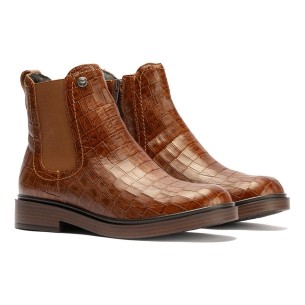 JucaZapatos - Pitillos 11568 - MARRON - Botín militar en napa con grano Marrón 2