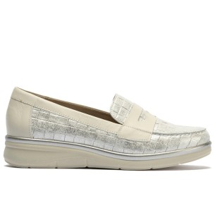 JucaZapatos - Pitillos 11554 - MARRON - Mocasín antifaz combinado charol con tejido Marrón