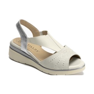 JucaZapatos - Pitillos 11011 - NEGRO - Sandalia con cuña con velcros en piel napa Negro