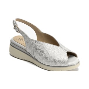 JucaZapatos - Pitillos 10561 - CUERO - Sandalia pala mujer con velcro en piel combinada CUERO