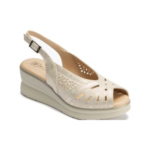 JucaZapatos - Pitillos 10561 - MARINO - Sandalia pala mujer con velcro en piel combinada MARINO