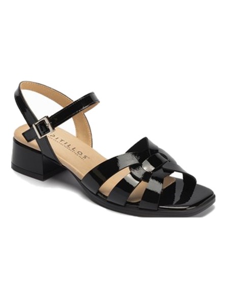 JucaZapatos - Pitillos 11200 - NEGRO - Sandalia con tacón bajo y pulsera Negro