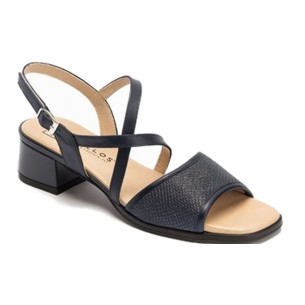 JucaZapatos - Pitillos 11274 - JEANS - Sandalia de rafia con cuña alta, cruzados y pulsera Jeans