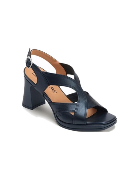 JucaZapatos - Pitillos 11224 - MARINO - Sandalia con tacón alto y detalles metalizados Marino