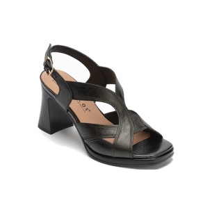 JucaZapatos - Pitillos 11224 - PLATA - Sandalia con tacón alto y detalles metalizados Plata