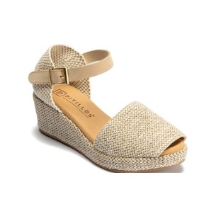 JucaZapatos - Pitillos 11261 - NATURAL - Sandalia zueco de rafia con cuña baja Natural