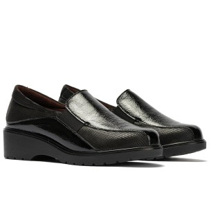 JucaZapatos - Pitillos 11513 - MARRON - Mercedes con velcro combinado lycra con charol Marrón 2
