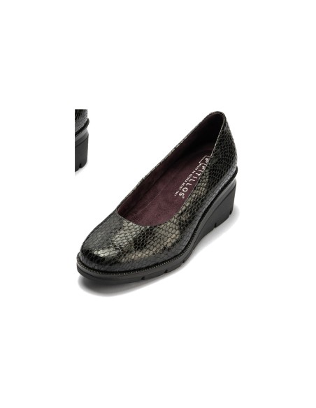 JucaZapatos - Pitillos 11533 - NEGRO - Salón invertido serpiente charol Negro