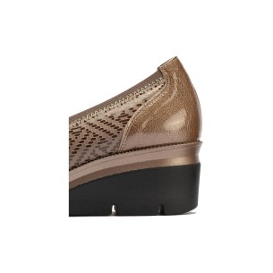 JucaZapatos - Pitillos 11513 - MARRON - Mercedes con velcro combinado lycra con charol Marrón 2
