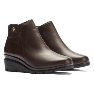 JucaZapatos - Pitillos 11572 - TOPO - Abotinado charol con flecos y detalle hebilla Topo 2