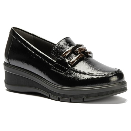 JucaZapatos - Pitillos 11541 - NEGRO - Mocasín adorno en charol Negro