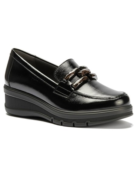 JucaZapatos - Pitillos 11541 - NEGRO - Mocasín adorno en charol Negro