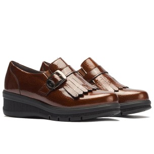 JucaZapatos - Pitillos 11568 - MARRON - Botín militar en napa con grano Marrón 2