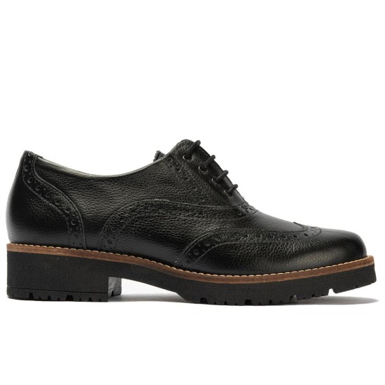 JucaZapatos - Pitillos 11563 - NEGRO - Inglés en napa con grano combinado tricolor Negro