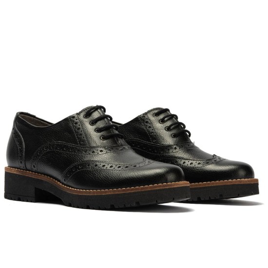 JucaZapatos - Pitillos 11563 - NEGRO - Inglés en napa con grano combinado tricolor Negro