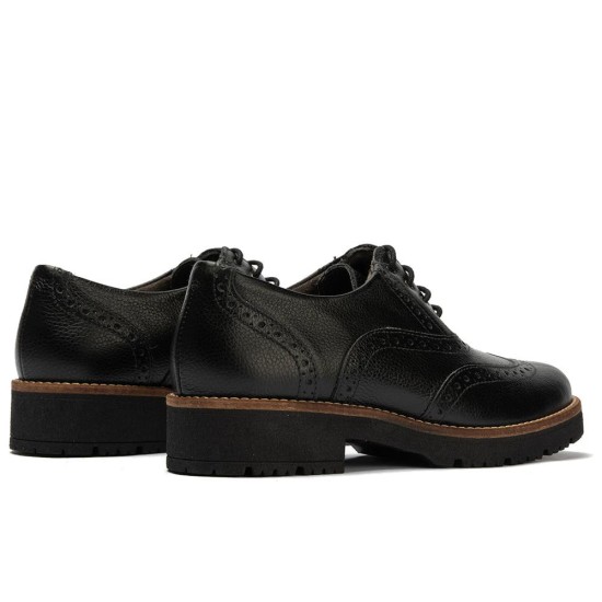 JucaZapatos - Pitillos 11563 - NEGRO - Inglés en napa con grano combinado tricolor Negro