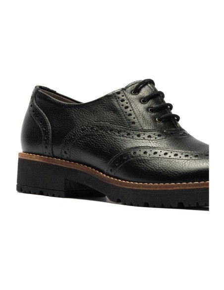 JucaZapatos - Pitillos 11563 - NEGRO - Inglés en napa con grano combinado tricolor Negro