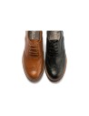 JucaZapatos - Pitillos 11563 - NEGRO - Inglés en napa con grano combinado tricolor Negro