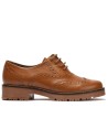 JucaZapatos - Pitillos 11563 - CUERO - Inglés en napa con grano combinado tricolor Cuero