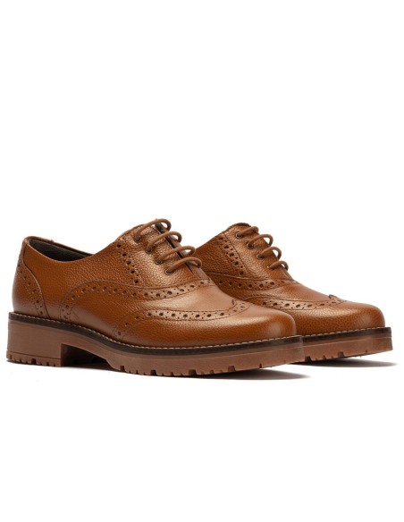 JucaZapatos - Pitillos 11563 - CUERO - Inglés en napa con grano combinado tricolor Cuero