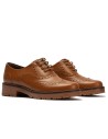 JucaZapatos - Pitillos 11563 - CUERO - Inglés en napa con grano combinado tricolor Cuero